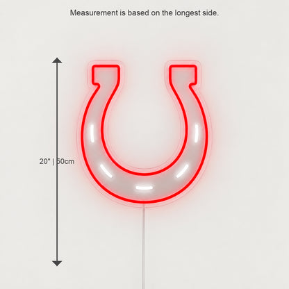 Lucky Horseshoe Rustic LED Neon Sign image 05