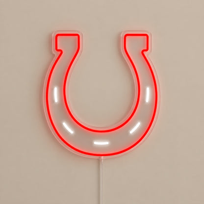 Lucky Horseshoe Rustic LED Neon Sign image 06