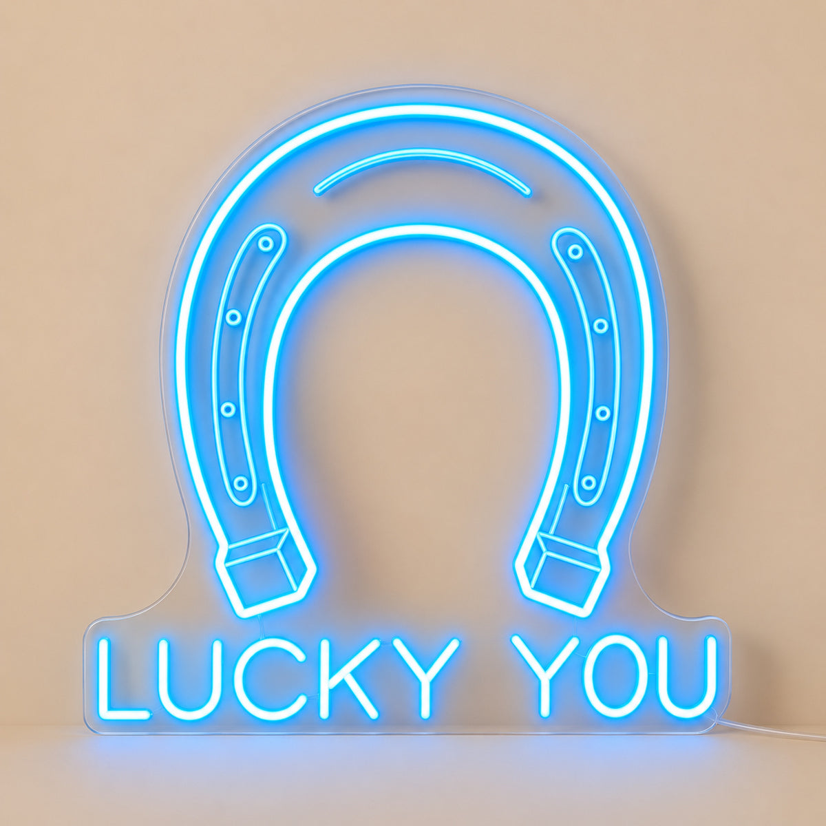 Lucky You Horseshoe LED Neon Sign image 06