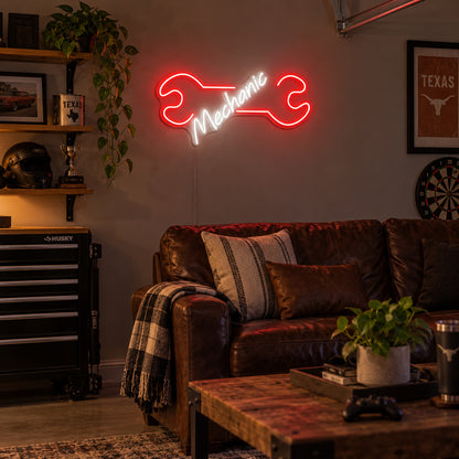Mechanic Wrench LED Neon Sign image 03