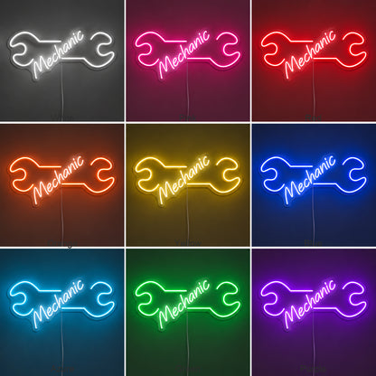 Mechanic Wrench LED Neon Sign image 04