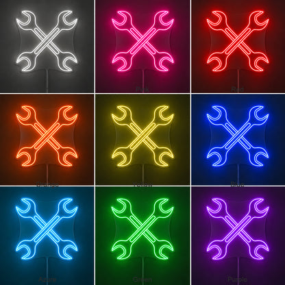 Mechanic Wrenches LED Neon Sign image 04