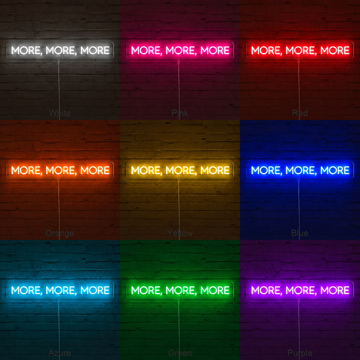 More More More LED Neon Sign image 04