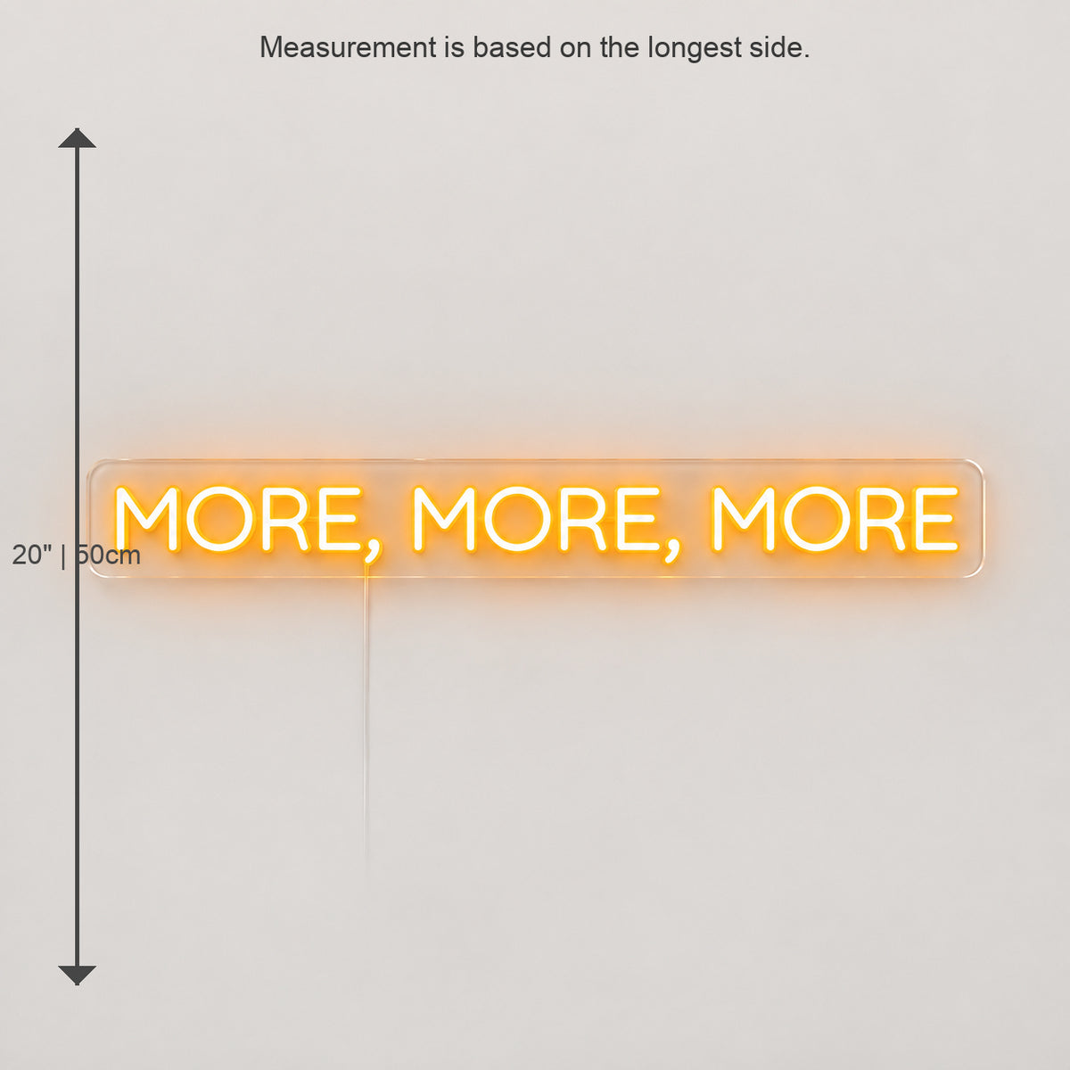 More More More LED Neon Sign image 05