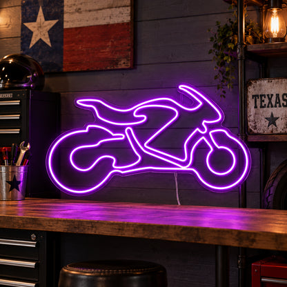 Motorcycle Side Profile LED Neon Sign image 01
