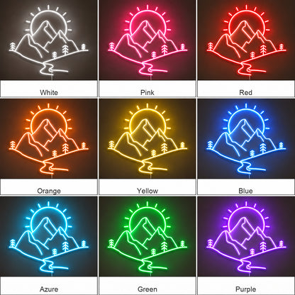 Mountain Sun River Pines LED Neon Sign image 04
