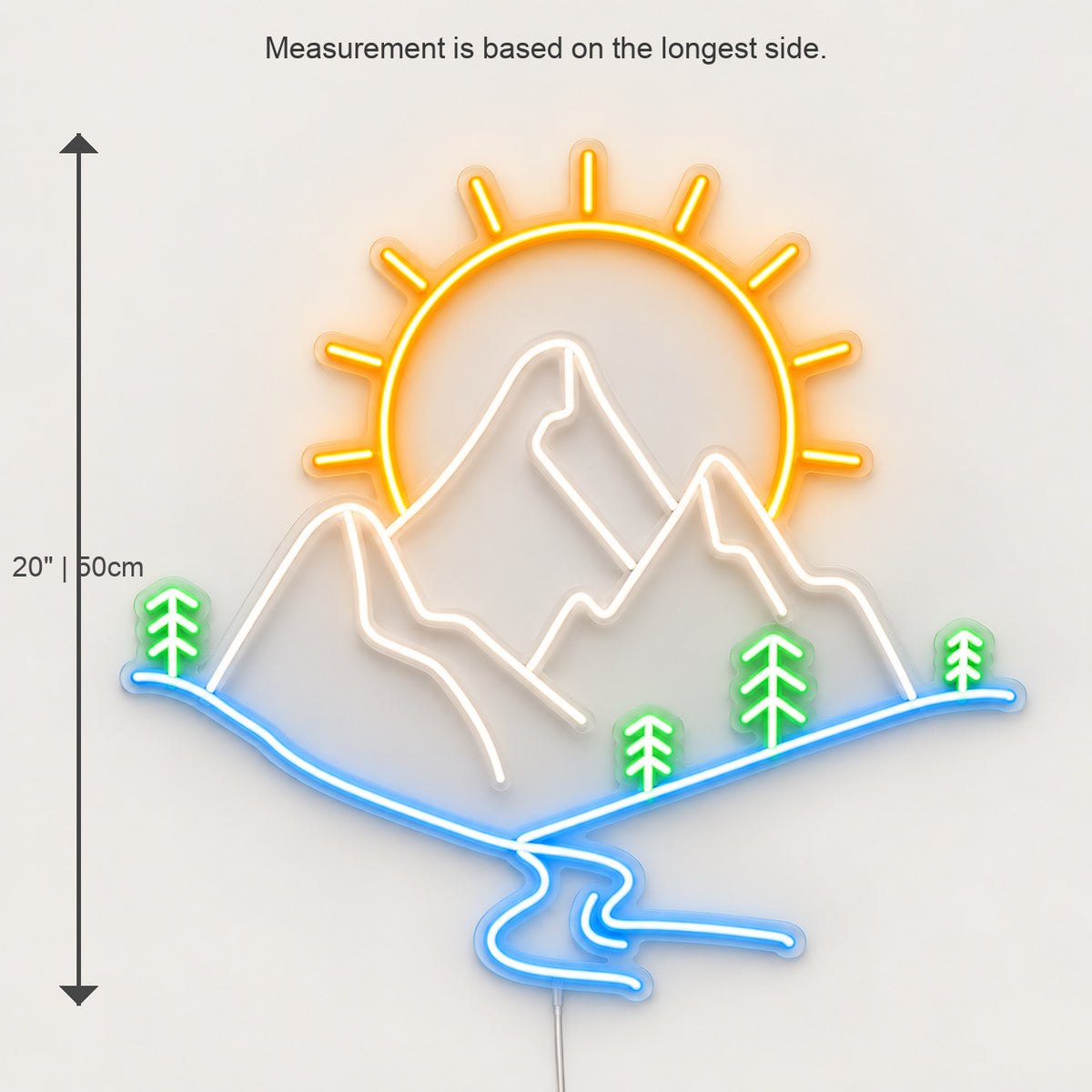 Mountain Sun River Pines LED Neon Sign image 05