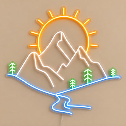 Mountain Sun River Pines LED Neon Sign image 06