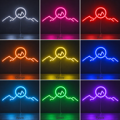 Mountain Sunrise Landscape LED Neon Sign image 04