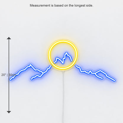 Mountain Sunrise Landscape LED Neon Sign image 05