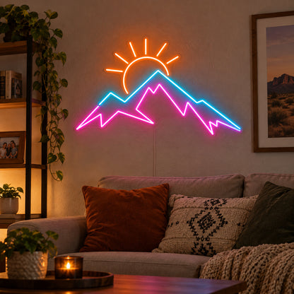 Mountain Sunrise LED Neon Sign image 03