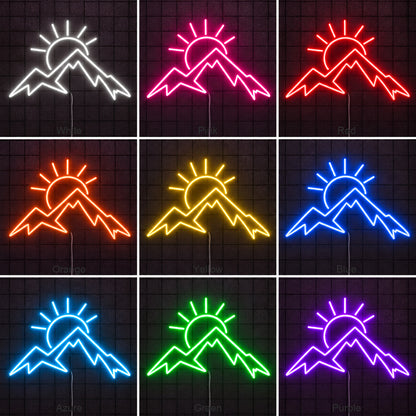 Mountain Sunrise LED Neon Sign image 04