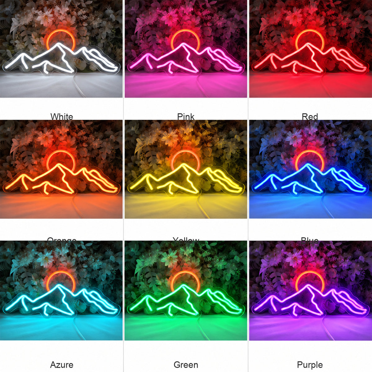 Mountain Sunrise Sunset LED Neon Sign image 04