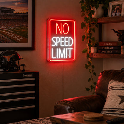No Speed Limit Garage LED Neon Sign image 03