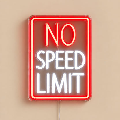 No Speed Limit Garage LED Neon Sign image 06