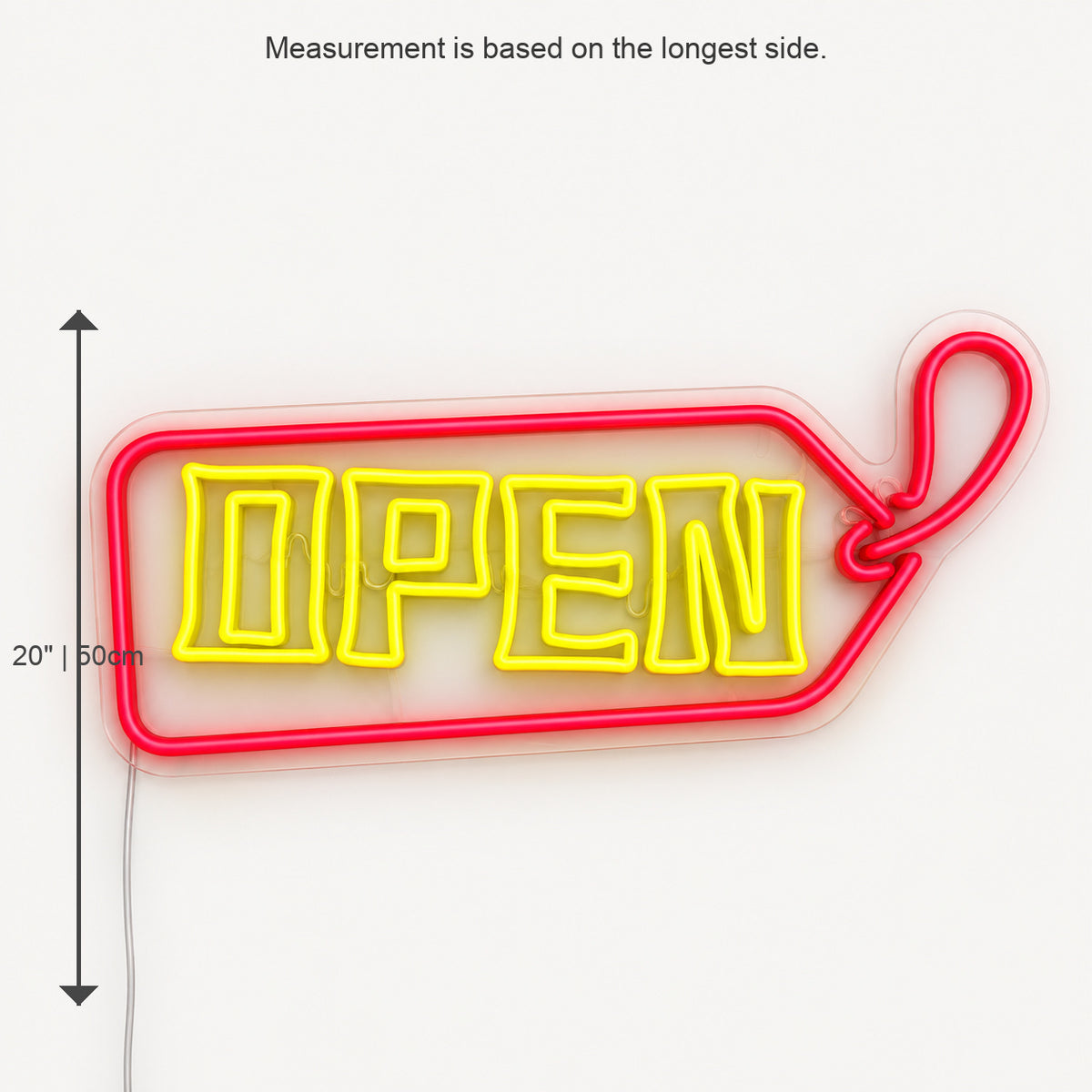 Open Arrow Tag LED Neon Sign image 05