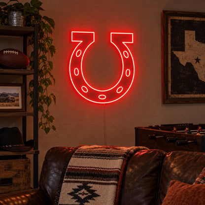 Open Horseshoe Curve LED Neon Sign image 03