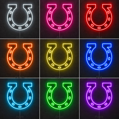 Open Horseshoe Curve LED Neon Sign image 04