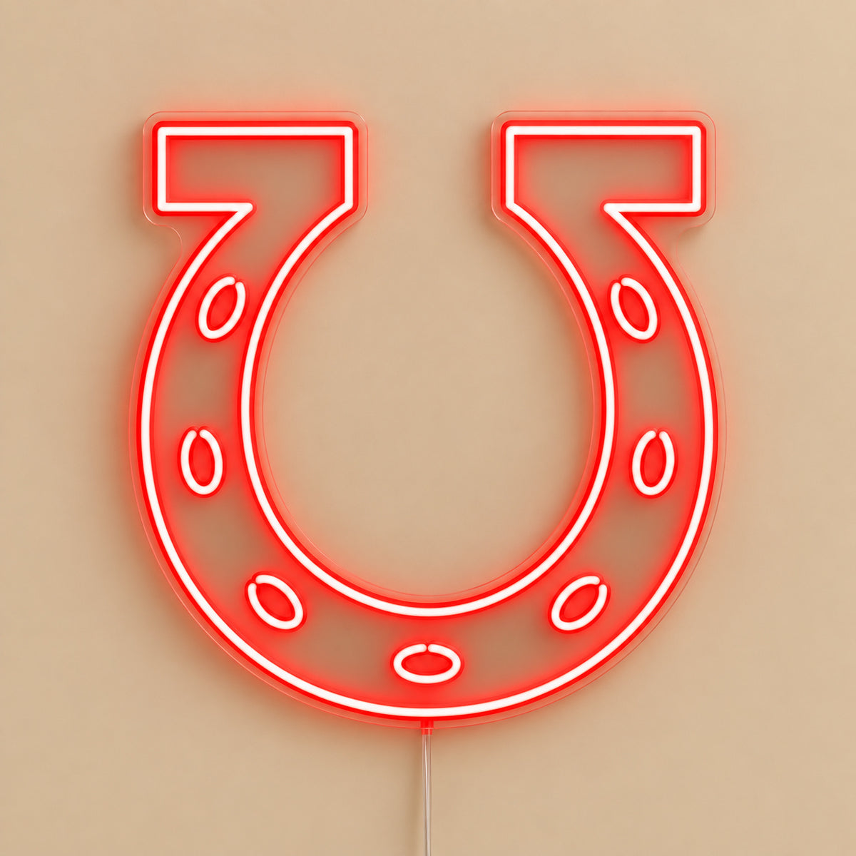 Open Horseshoe Curve LED Neon Sign image 06