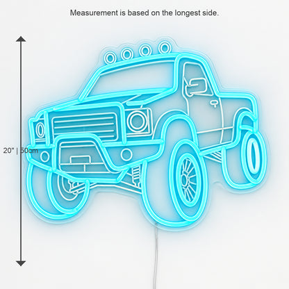 Pickup Truck 4x4 Brick Wall LED Neon Sign image 05