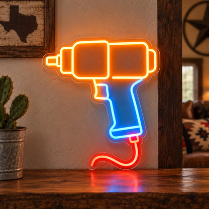 Pneumatic Wrench LED Neon Sign image 01