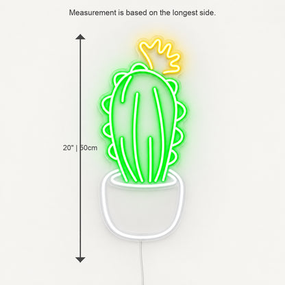Potted Cactus Room LED Neon Sign image 05
