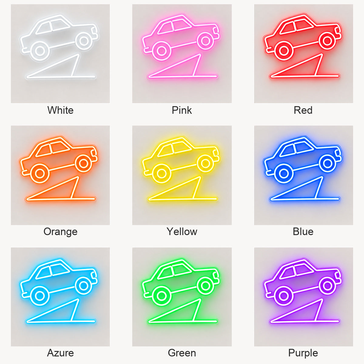 Rally Car Garage Vintage LED Neon Sign Garage Neon Sign image 04
