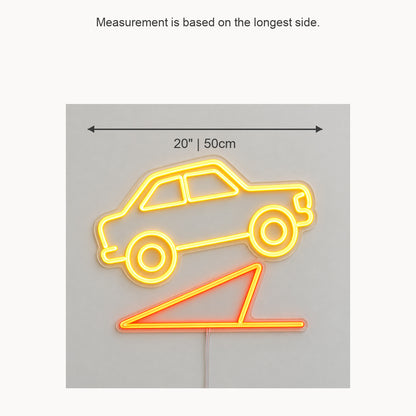 Rally Car Garage Vintage LED Neon Sign Garage Neon Sign image 05