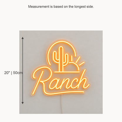 Ranch Cactus Sunset Vintage LED Neon Sign Garage Neon Sign image 05