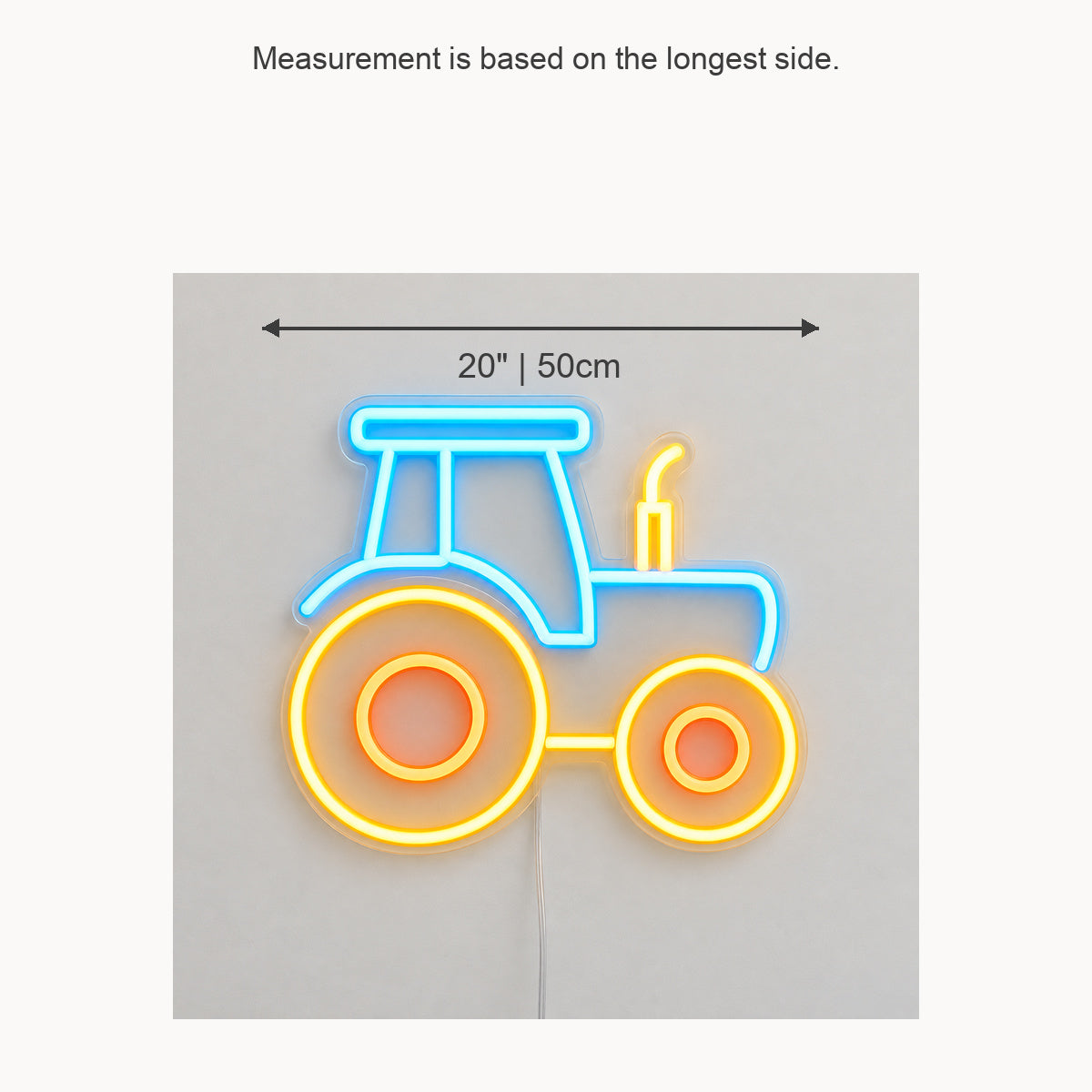 Ranch Tractor Vintage LED Neon Sign Garage Neon Sign image 05