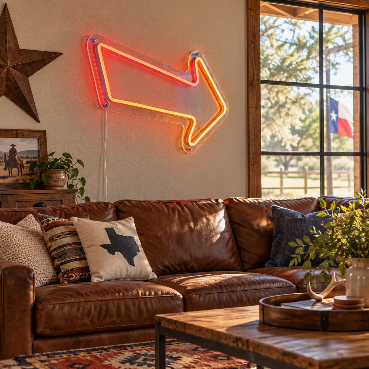 Right Arrow Vintage LED Neon Sign Garage Neon Sign image 03