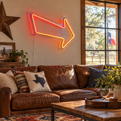 Right Arrow Vintage LED Neon Sign Garage Neon Sign image 03