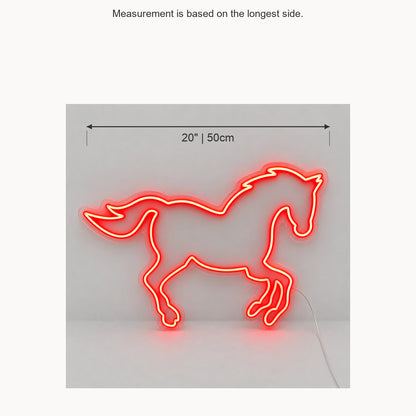 Running Horse Outline Vintage LED Neon Sign image 05