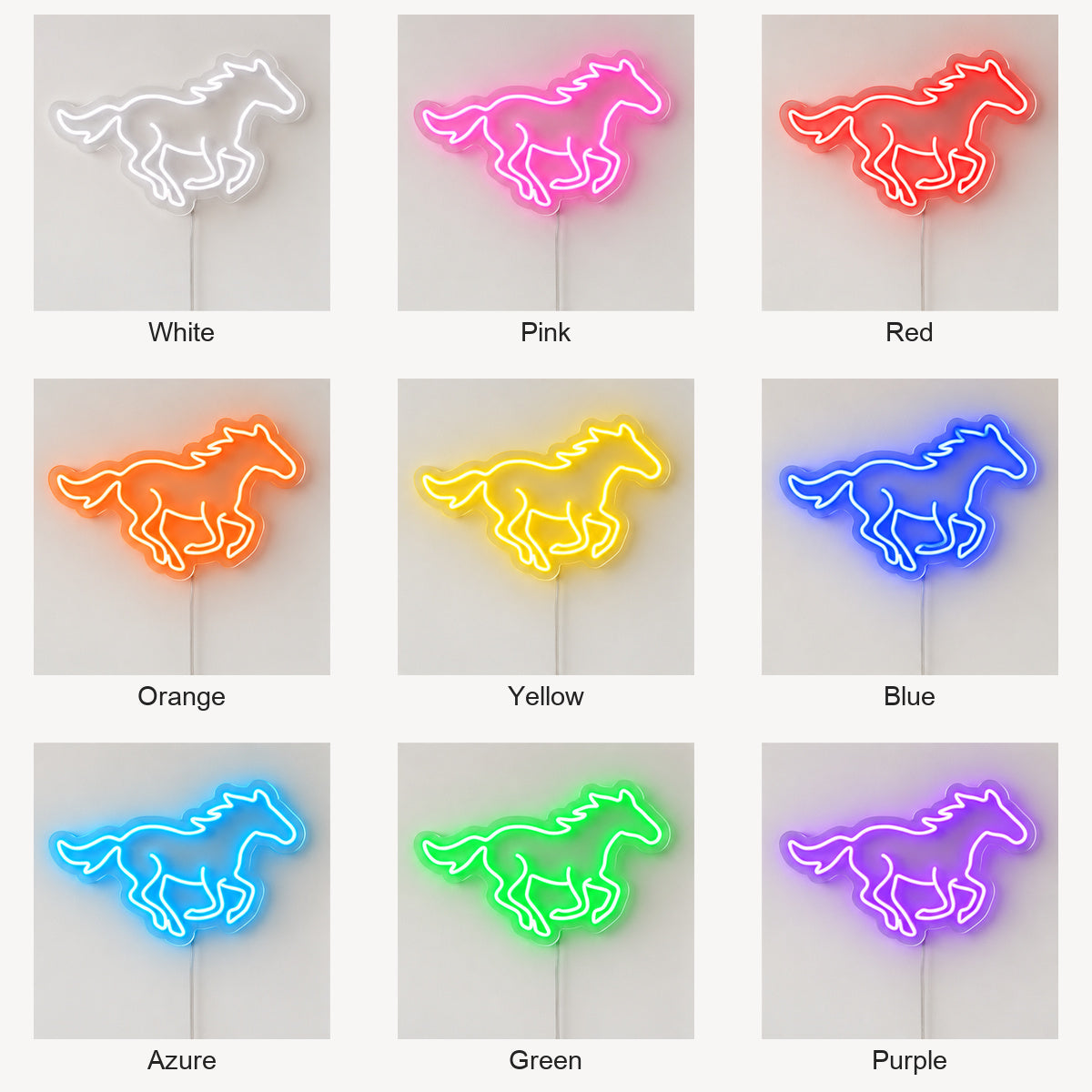 Running Mustang Western Bar Vintage LED Neon Sign Garage Neon Sign image 04
