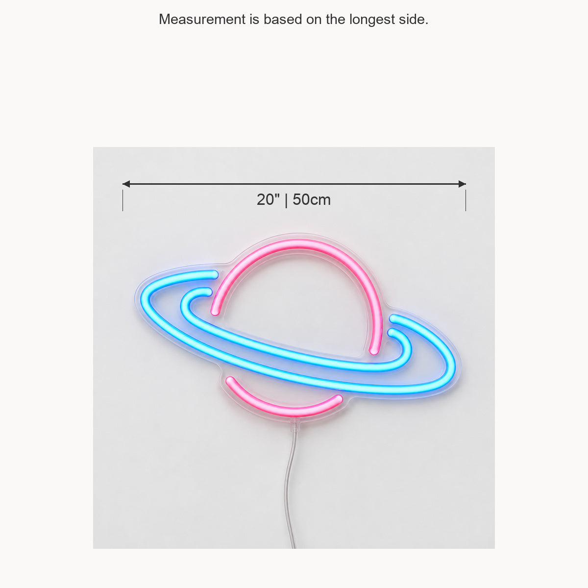 Saturn Planet Vintage LED Neon Sign Garage Neon Sign image 05