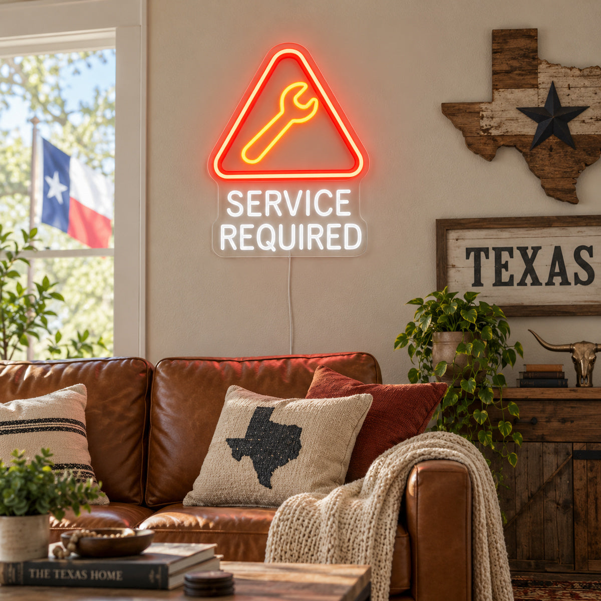 Service Required Workshop Vintage LED Neon Sign Garage Neon Sign image 03