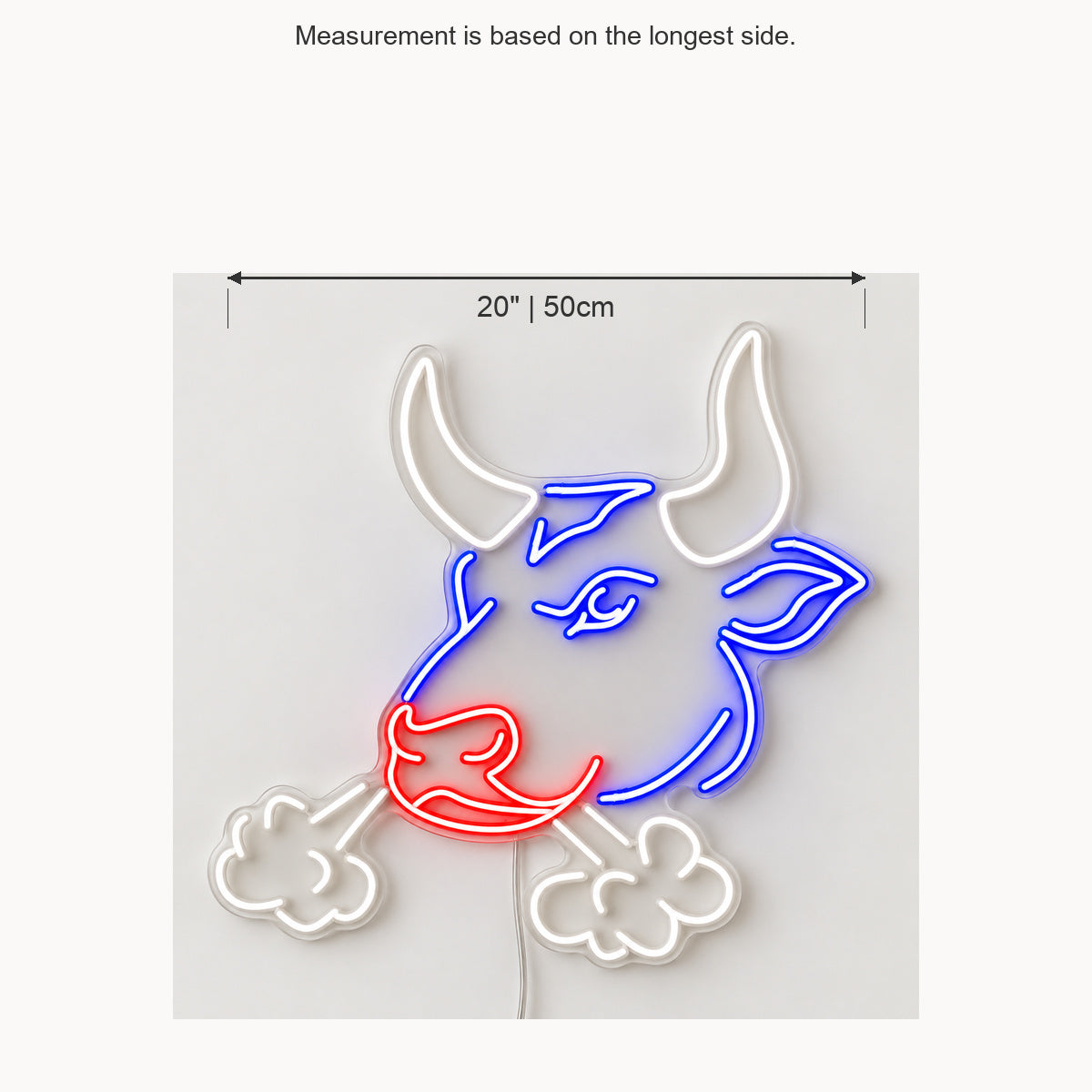 Snorting Bull Head Vintage LED Neon Sign Garage Neon Sign image 05