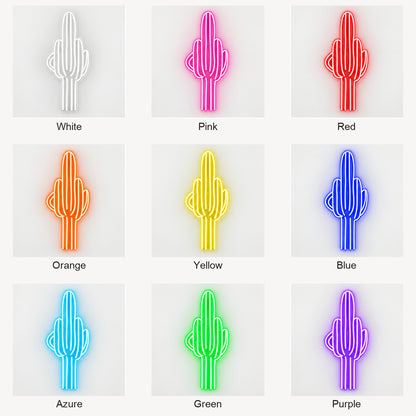 Tall Saguaro Cactus Vintage LED Neon Sign Garage Neon Sign image 04