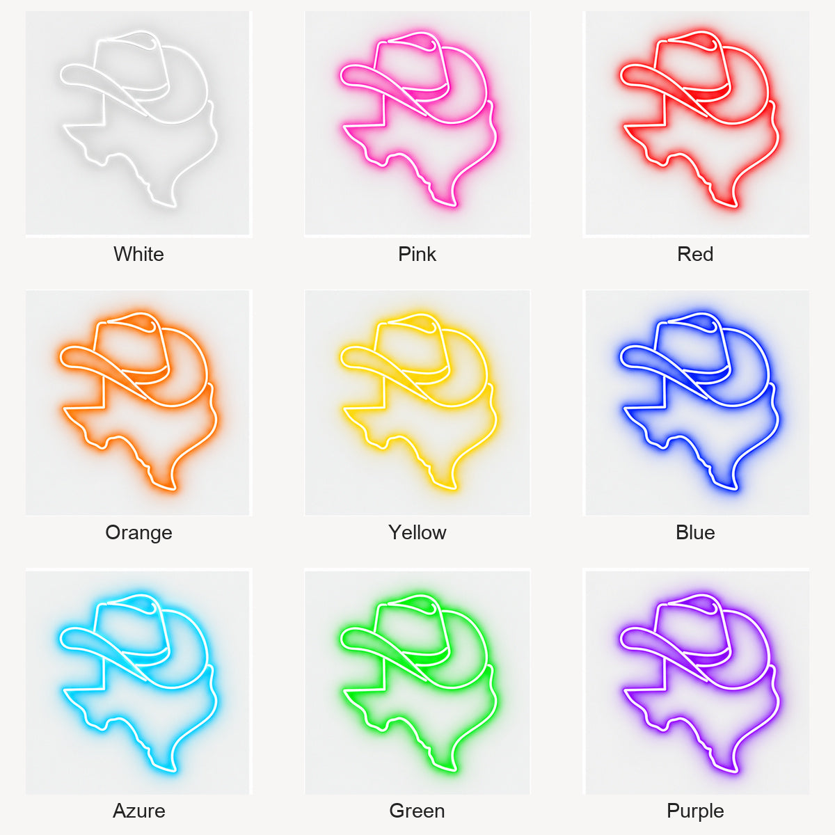 Texas Word Vintage LED Neon Sign Garage Neon Sign image 04