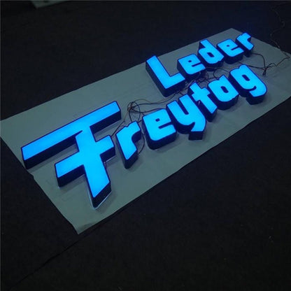 Leder Freytag 3D Frontlit Letters Metal Led Sign - Shineneon