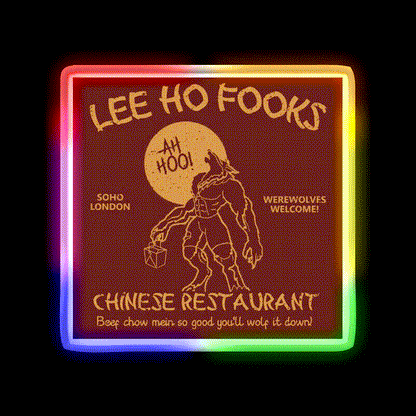 Lee Ho Fooks Asian Cultural Led Neon Sign Rgb Color - LED neon sign close-up detail