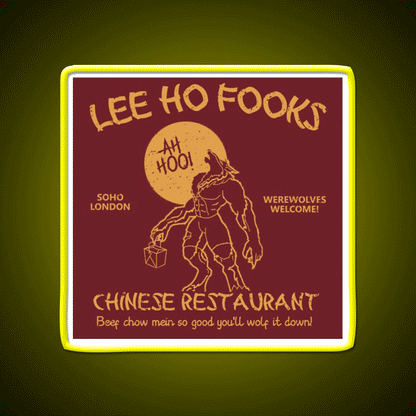 Lee Ho Fooks Asian Cultural Led Neon Sign Rgb Color - Custom LED neon sign front view