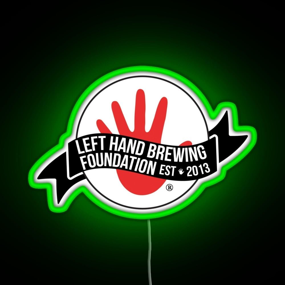 Left Hand Brewing Rgb Led Neon Sign Pop Wall Art - Shineneon