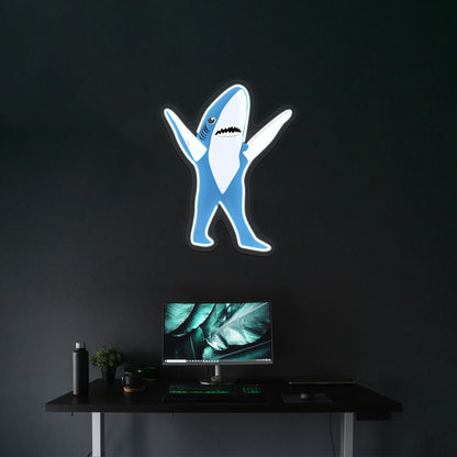 Left Shark Artwork Neon Light Signs Custom - Shineneon