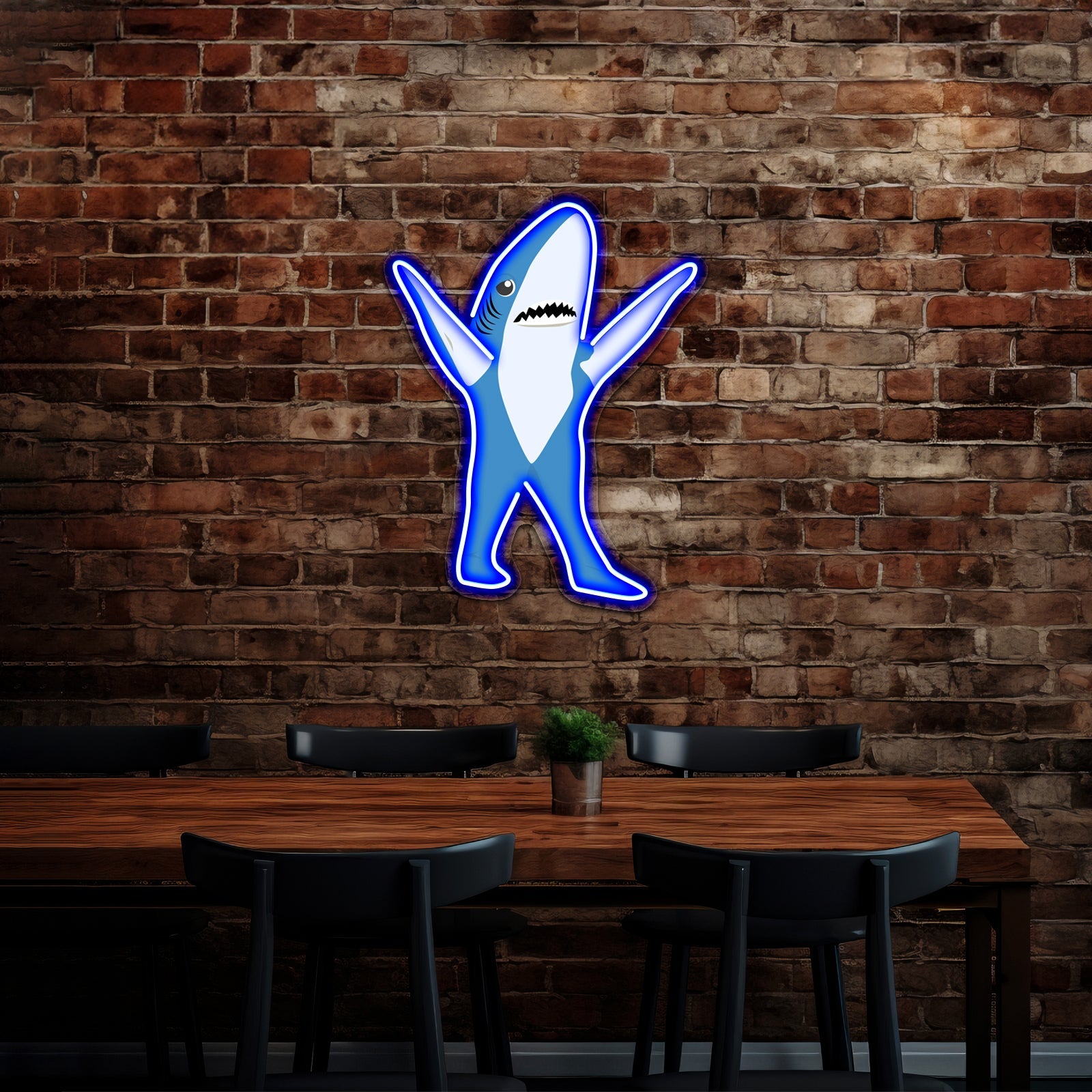 Left Shark Artwork Neon Light Signs Custom - Shineneon