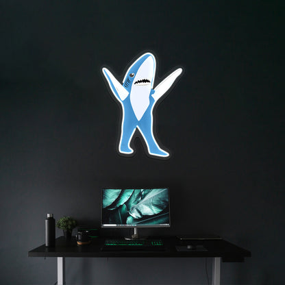 Left Shark Artwork Neon Light Signs Custom