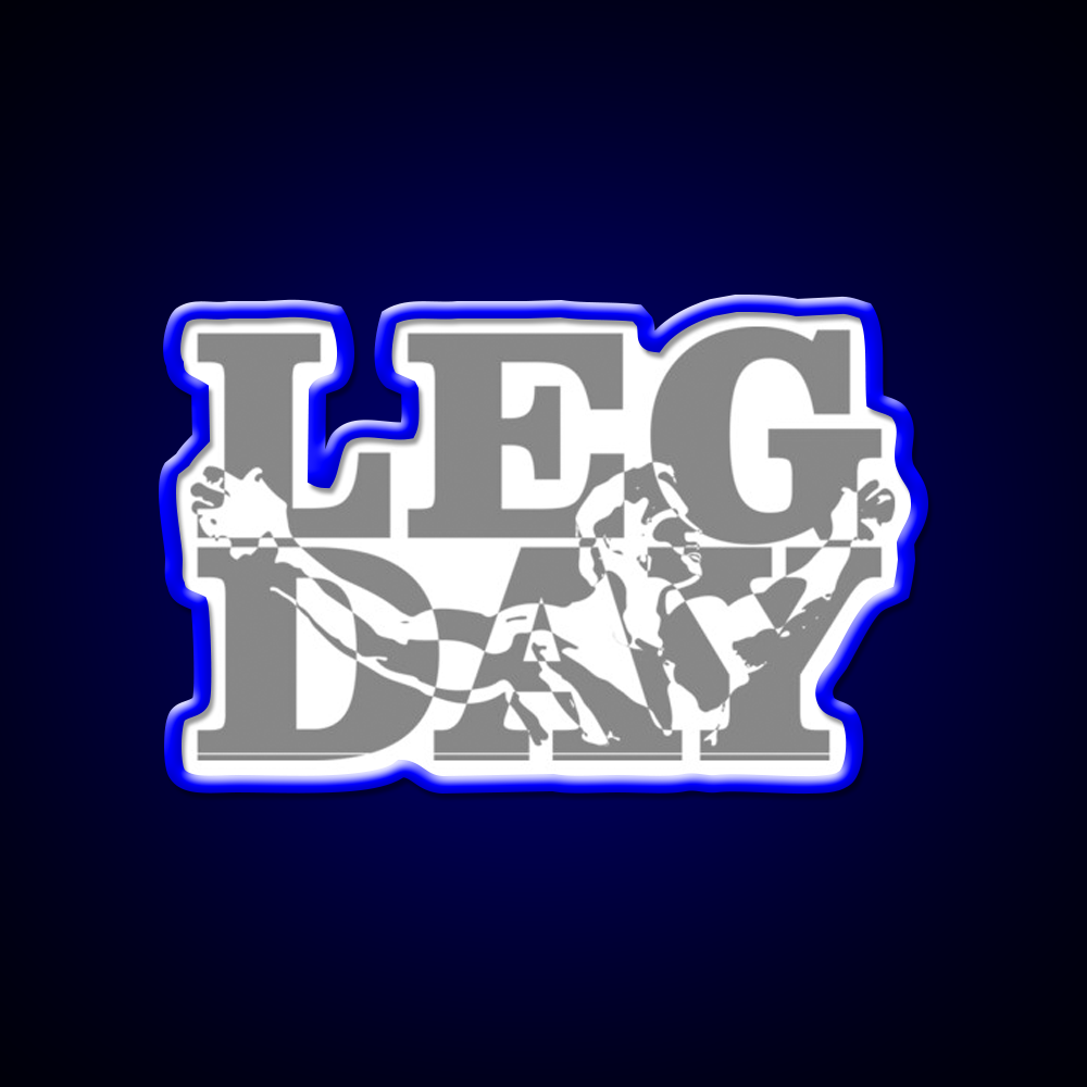 Leg Day Gym Fitness Led Neon Sign Rgb Color