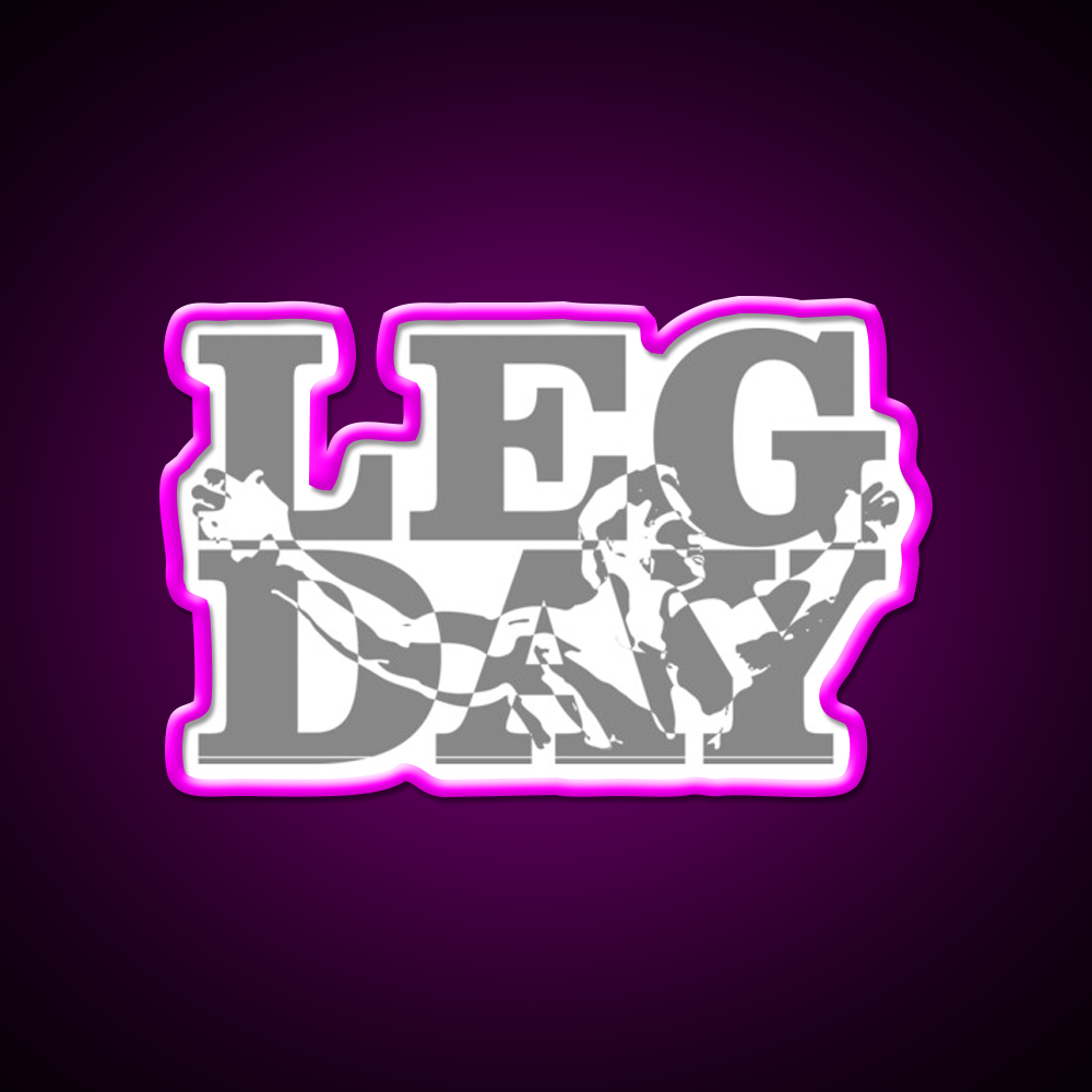 Leg Day Gym Fitness Led Neon Sign Rgb Color