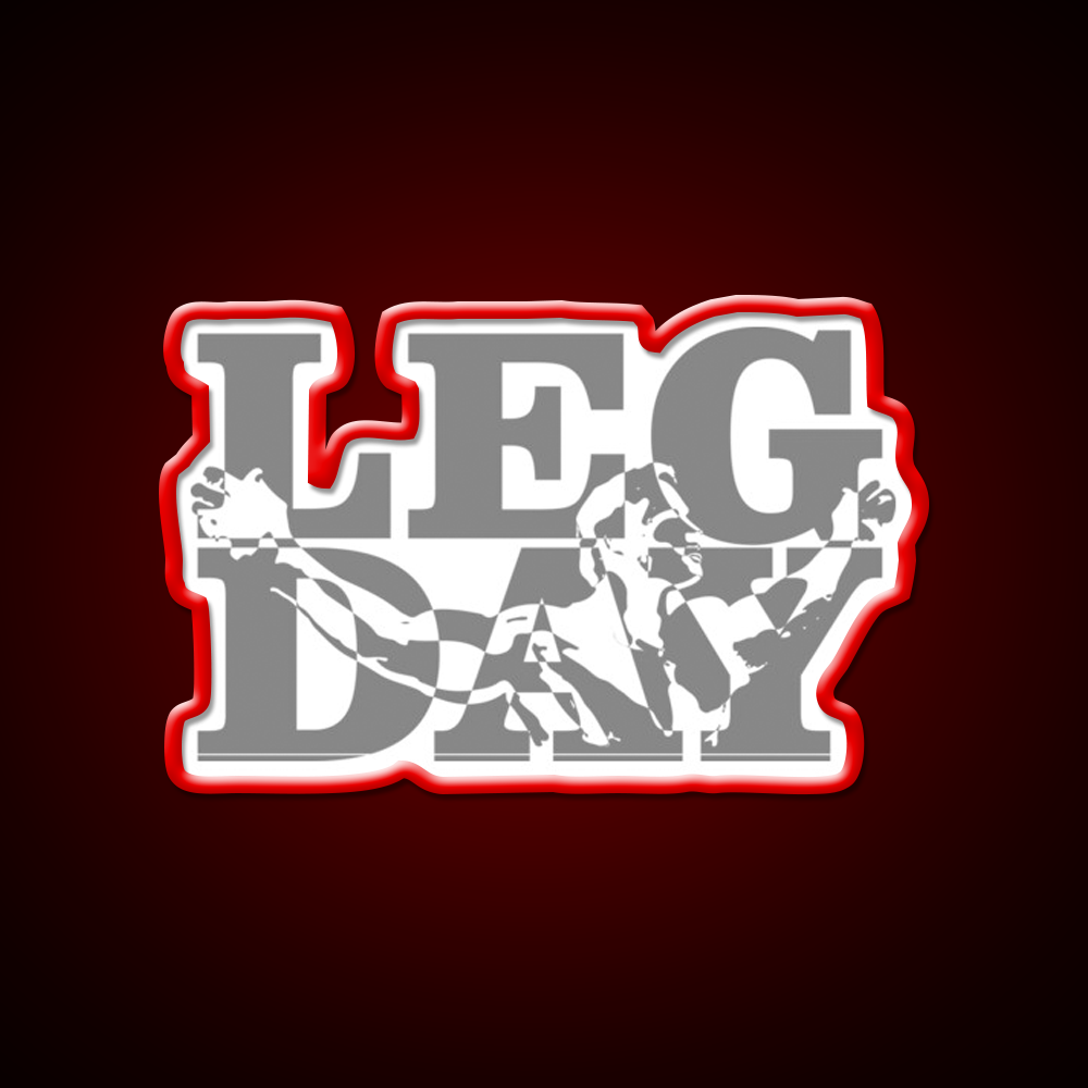 Leg Day Gym Fitness Led Neon Sign Rgb Color