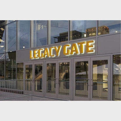 Legacy Gate 3D Backlit Channel Letters Led Light Sign - Shineneon